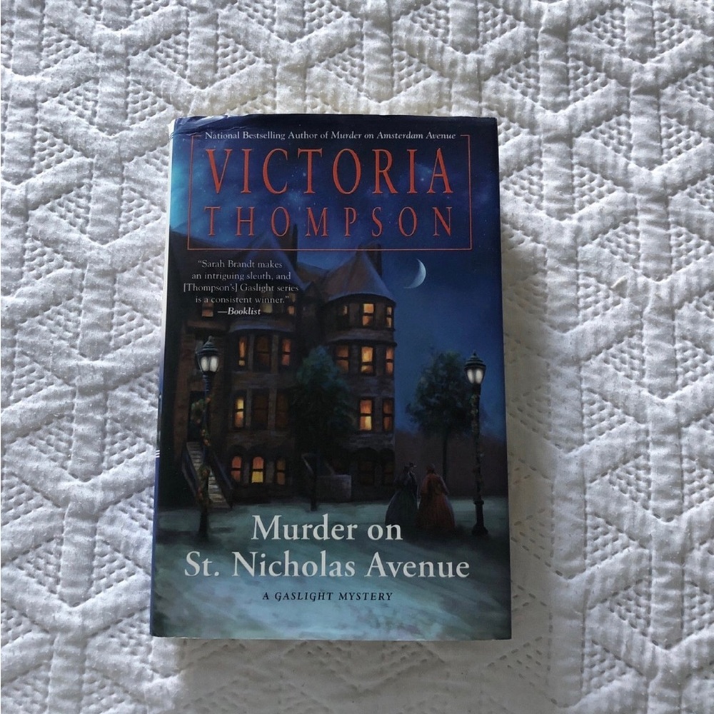 'Murder on St. Nicholas Avenue' Hardcover Victoria Thompson First Edition Print